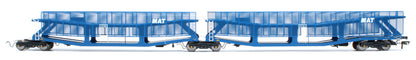 RT-OO-CAR4-436B Quad set Cartic-4 car carrier - MAT blue with mesh screens (set B)