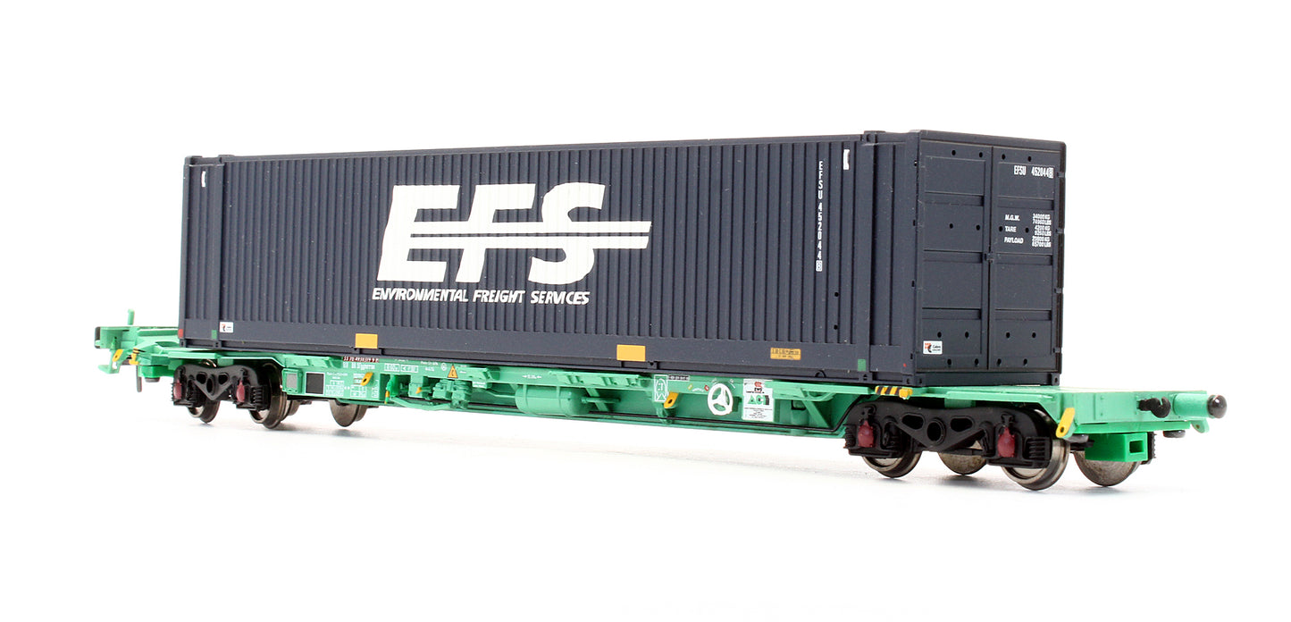 Pre-Owned 37-302A Intermodal Bogie Wagon With Containers 'EFS'