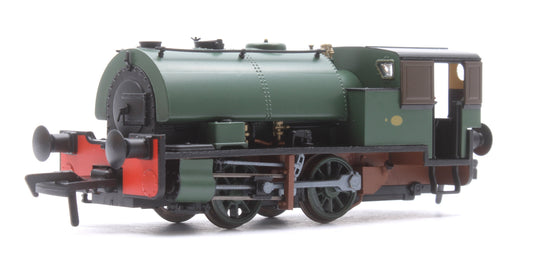 Pre-Owned 968003 Port of Par Bagnall - Unlined Dark Green Steam Locomotive