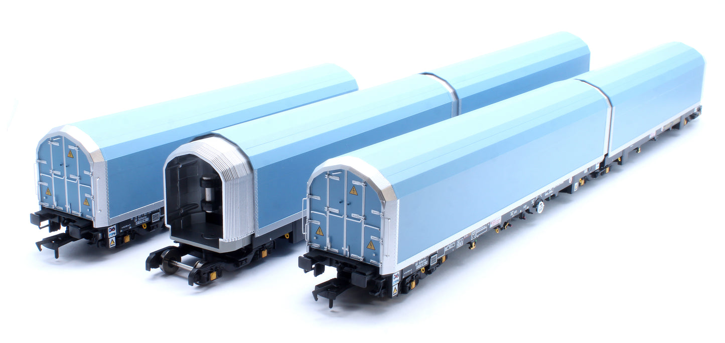 OO/4mm 5-car Arbel WIA car carrier with RfD squadron branding. Wagon 85 70 4971 001-8