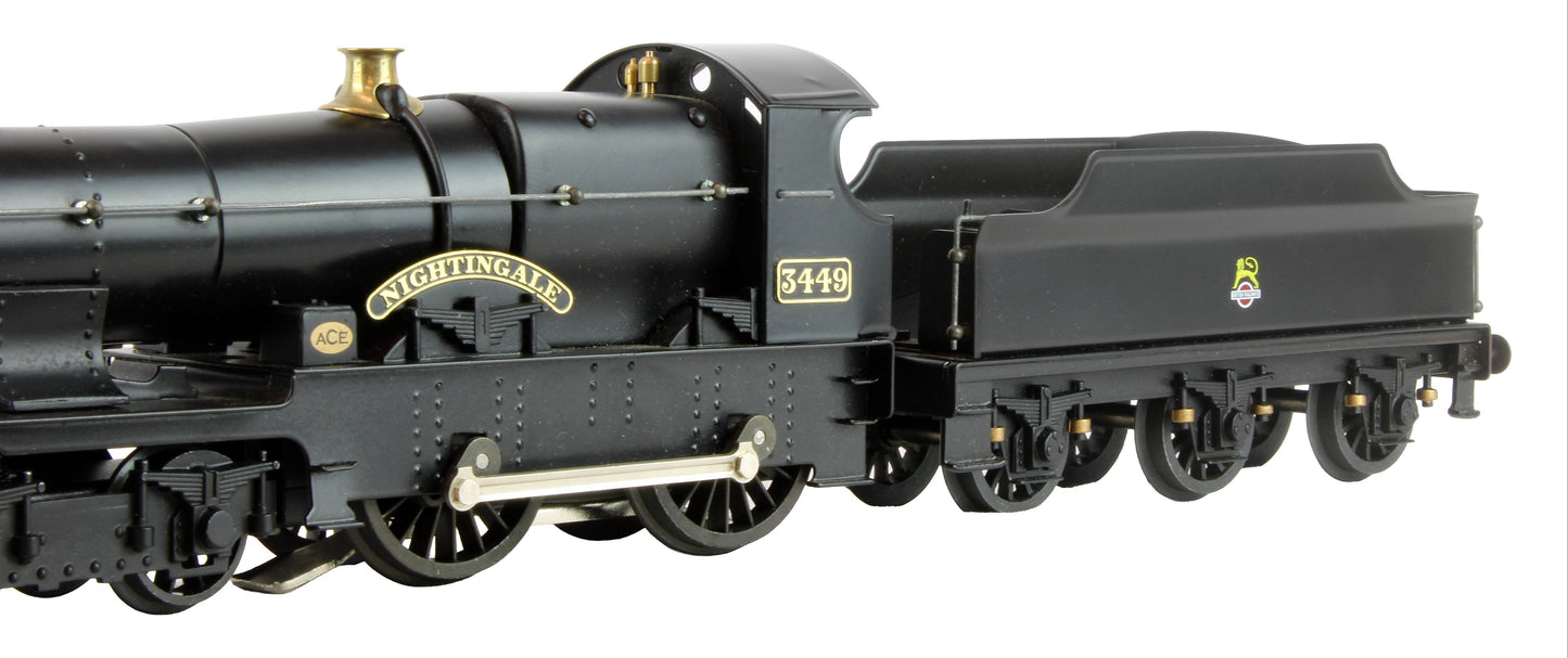 Pre-Owned E16D BR Unlined Black E/Crest Bulldog Class 4-4-0 'Nightingale' 3449 Steam Locomotive