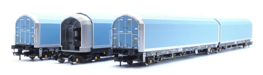 Pre-Owned OO/4mm 5-car Arbel WIA car carrier with RfD squadron branding. Wagon 85 70 4971 001-8