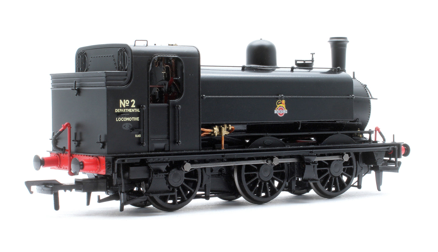 LNER J52/2 No.2 BR Unlined Black Early Crest (Departmental Use) Steam Tank Locomotive - DCC Sound