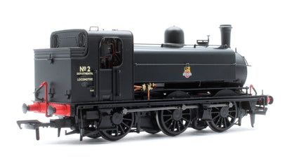 LNER J52/2 No.2 BR Unlined Black Early Crest (Departmental Use) Steam Tank Locomotive - DCC Sound