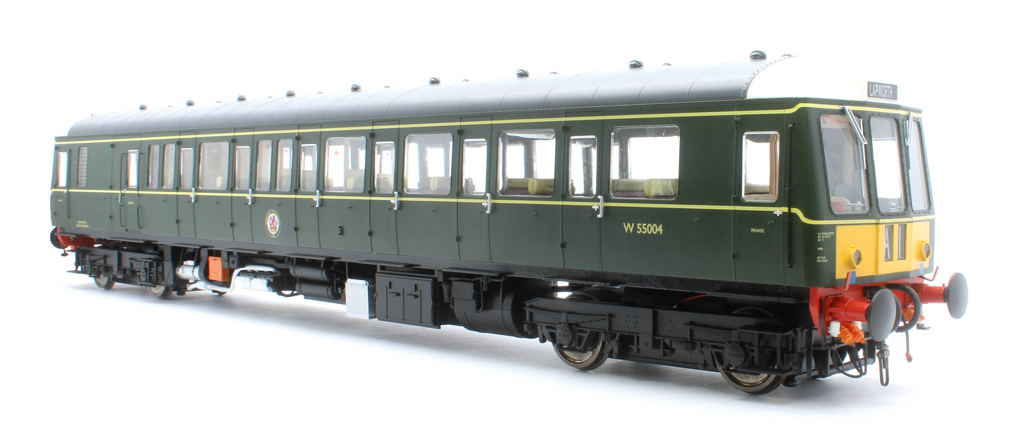 1225 Class 122 BR Green (Small Yellow Panel) Single Car DMU W55004