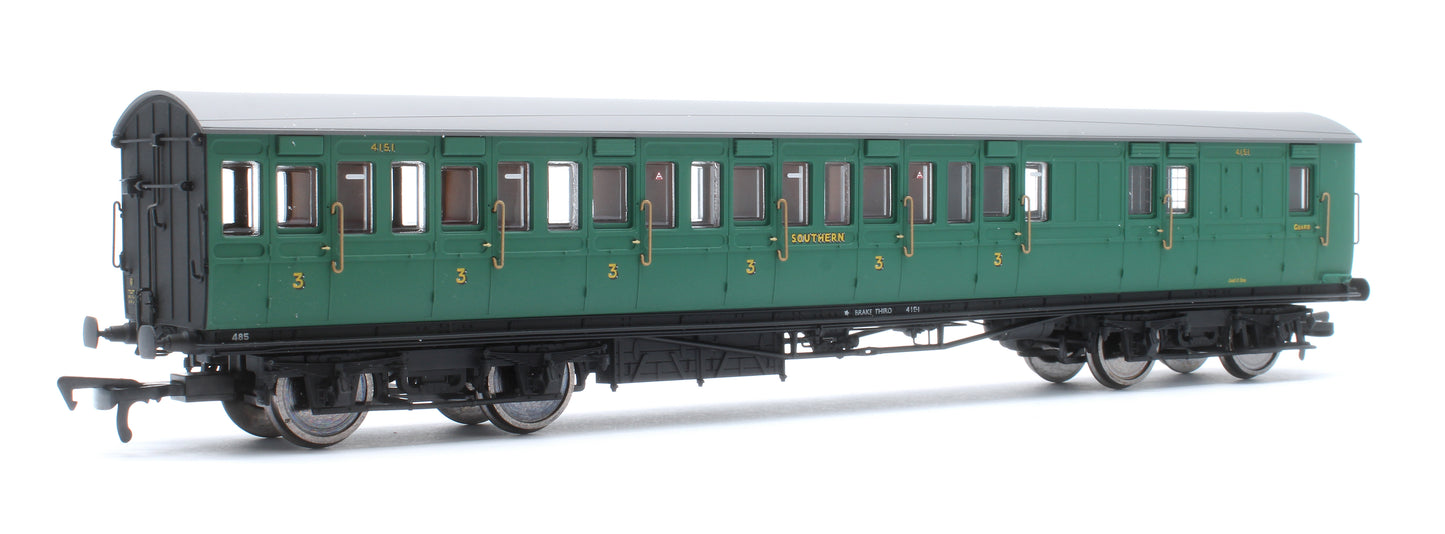 LBSCR 54ft 'Isle of Wight' 4-Coach Pack SR Malachite Green No. 485