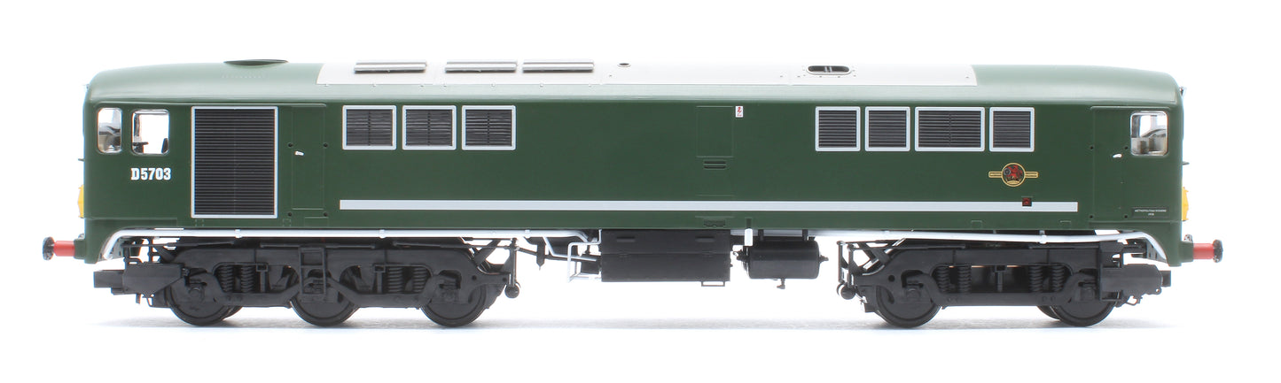 Class 28 Co-Bo BR Green Small Yellow Panels D5703 Diesel Locomotive