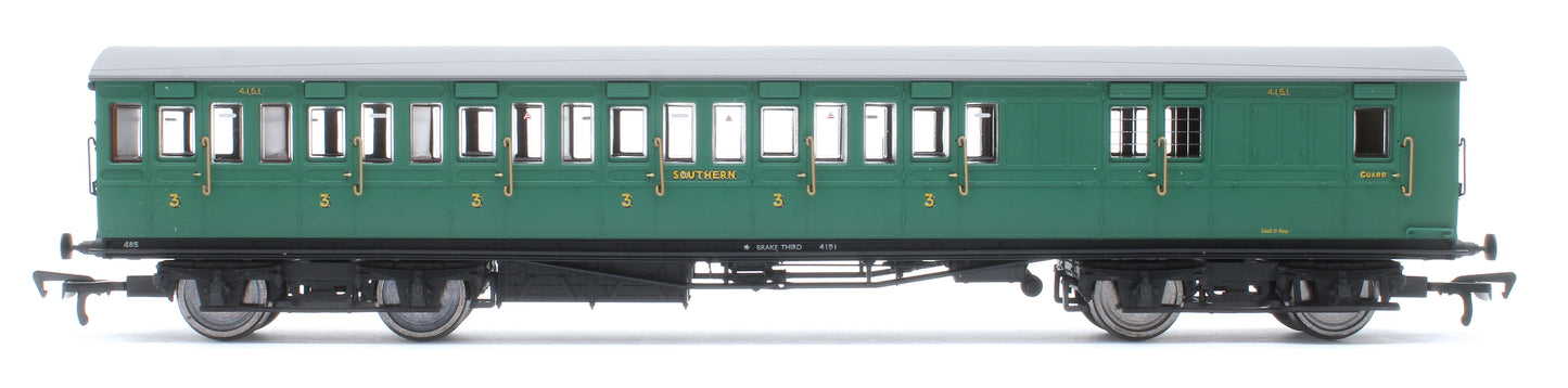LBSCR 54ft 'Isle of Wight' 4-Coach Pack SR Malachite Green No. 485
