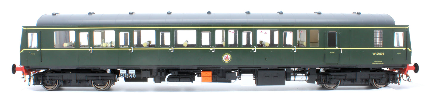 1225 Class 122 BR Green (Small Yellow Panel) Single Car DMU W55004