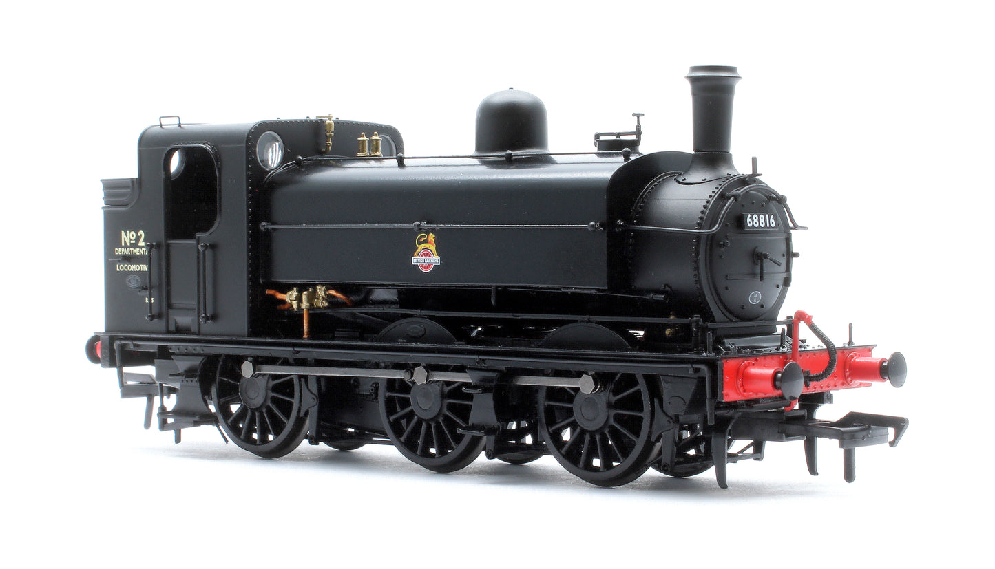 LNER J52/2 No.2 BR Unlined Black Early Crest (Departmental Use) Steam Tank Locomotive - DCC Sound