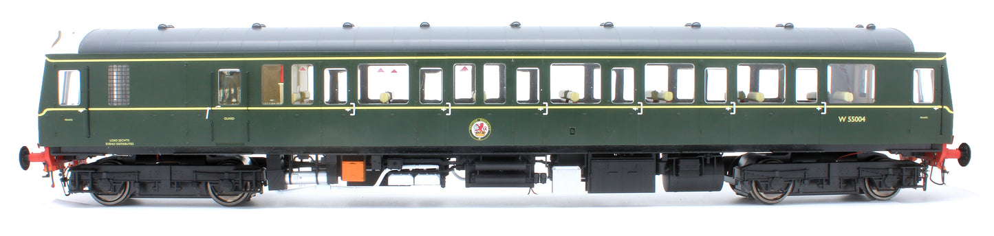 1225 Class 122 BR Green (Small Yellow Panel) Single Car DMU W55004