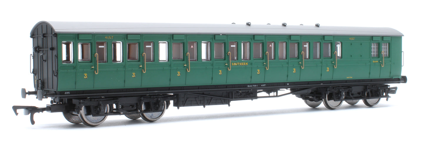 LBSCR 54ft 'Isle of Wight' 4-Coach Pack SR Malachite Green No. 485