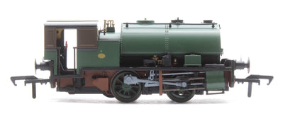 Port of Par Bagnall - Unlined Dark Green Steam Locomotive