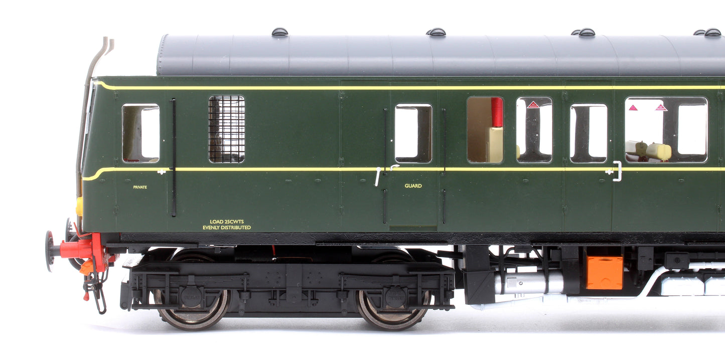 1225 Class 122 BR Green (Small Yellow Panel) Single Car DMU W55004