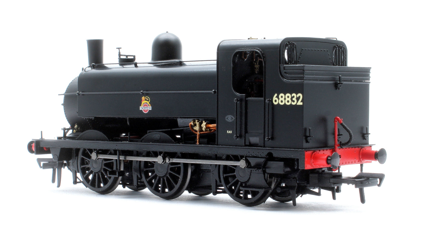 LNER J52/2 No.68832 BR Unlined Black Early Crest Steam Tank Locomotive - DCC Sound