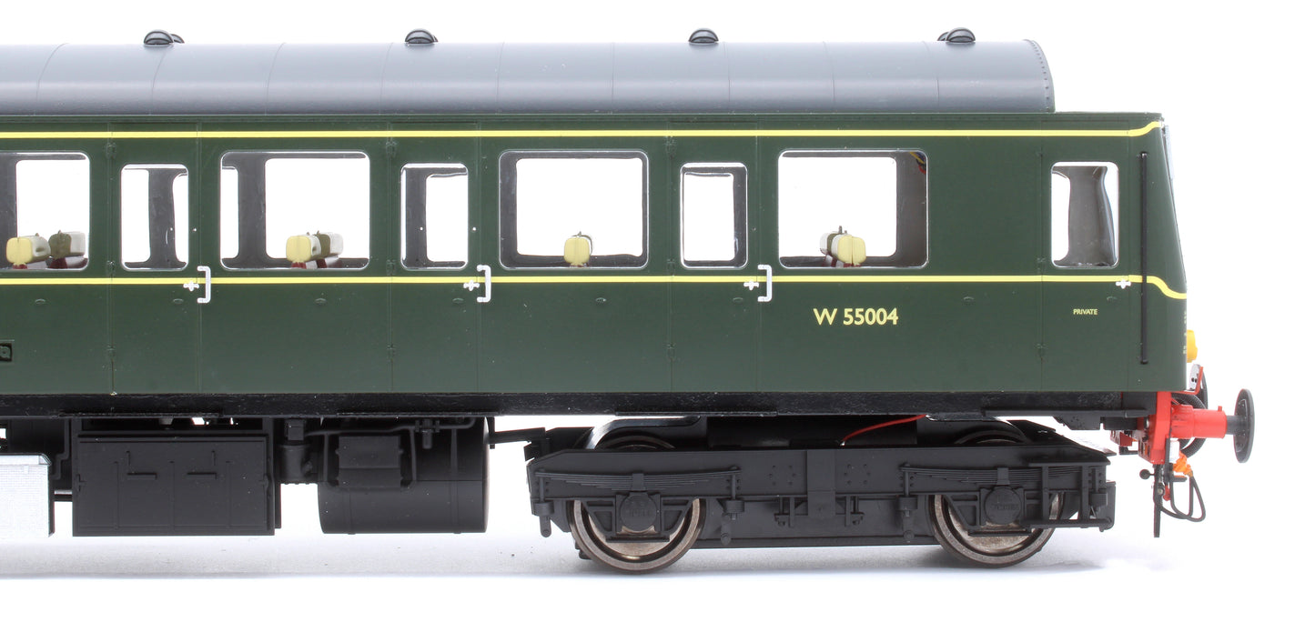 1225 Class 122 BR Green (Small Yellow Panel) Single Car DMU W55004