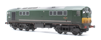 Class 28 Co-Bo BR Green Small Yellow Panels D5704 Diesel Locomotive - DCC Sound & Weathered