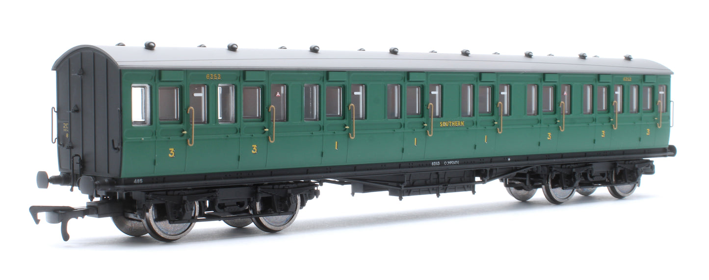 LBSCR 54ft 'Isle of Wight' 4-Coach Pack SR Malachite Green No. 485
