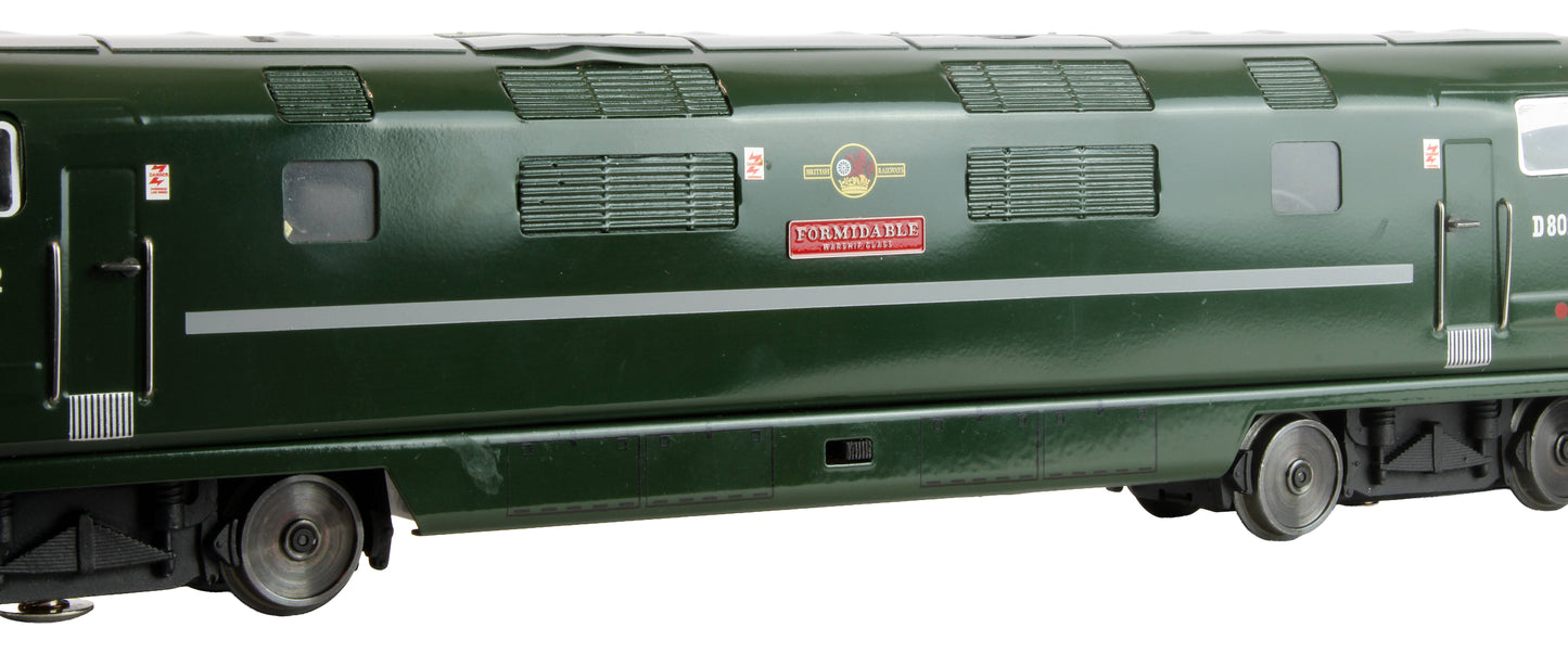 Pre-Owned E/32-A1 BR A1 Green Small Yellow Panel Warship Class D802 'Formidable' Diesel Locomotive *DCC Sound*