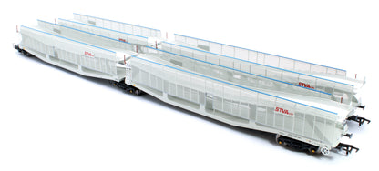 RT-OO-CAR4-437B Quad set Cartic-4 car carrier - STVA light grey with mesh screens (set B)