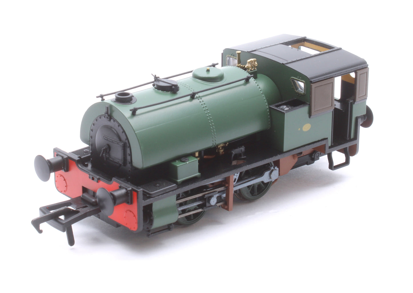 Port of Par Bagnall - Unlined Dark Green Steam Locomotive