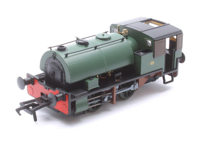 Pre-Owned 968003 Port of Par Bagnall - Unlined Dark Green Steam Locomotive