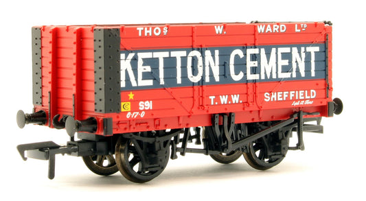 Pre-Owned 37-134B 8 Plank End Door Wagon 'Ketton Cement' No.91
