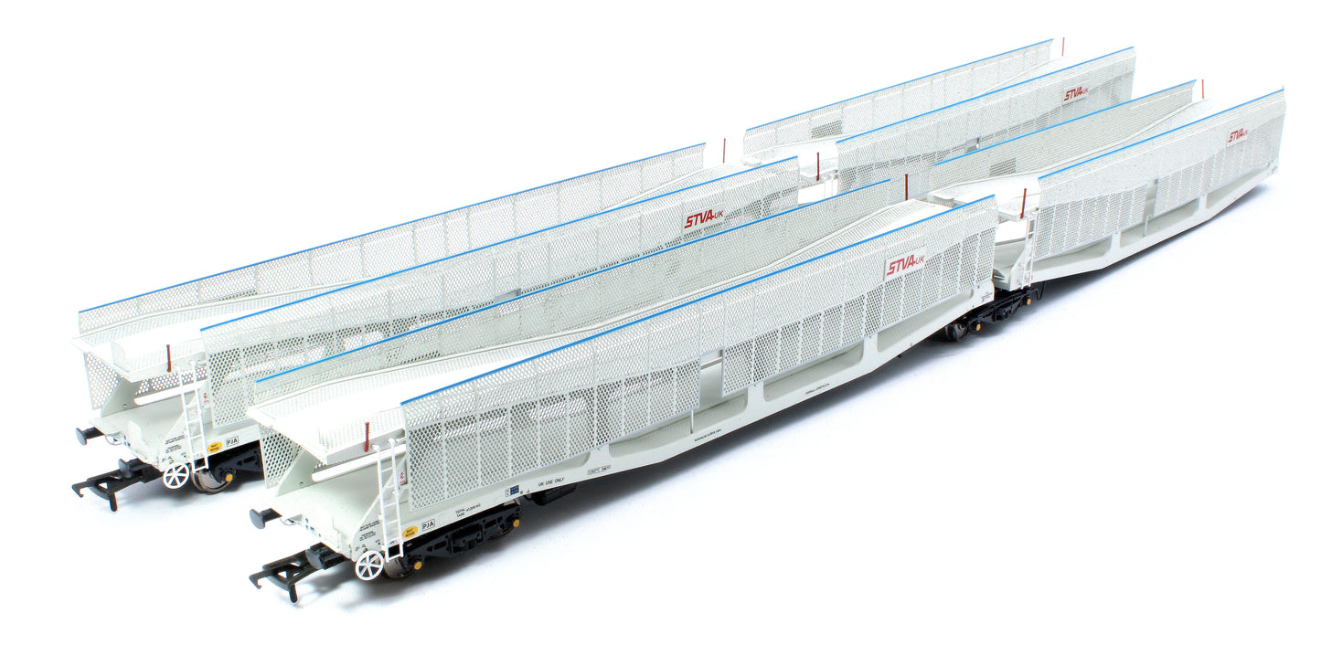 RT-OO-CAR4-437B Quad set Cartic-4 car carrier - STVA light grey with mesh screens (set B)