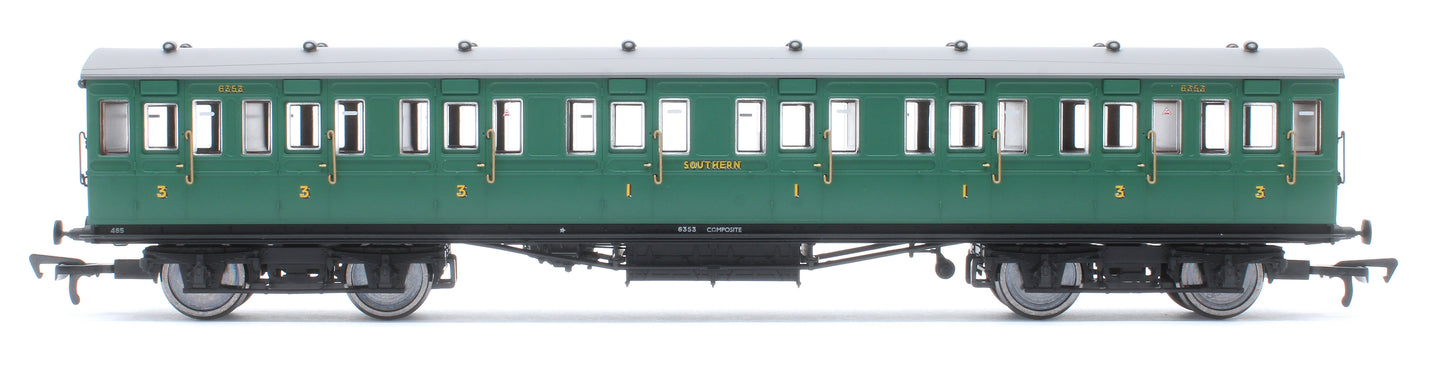 LBSCR 54ft 'Isle of Wight' 4-Coach Pack SR Malachite Green No. 485