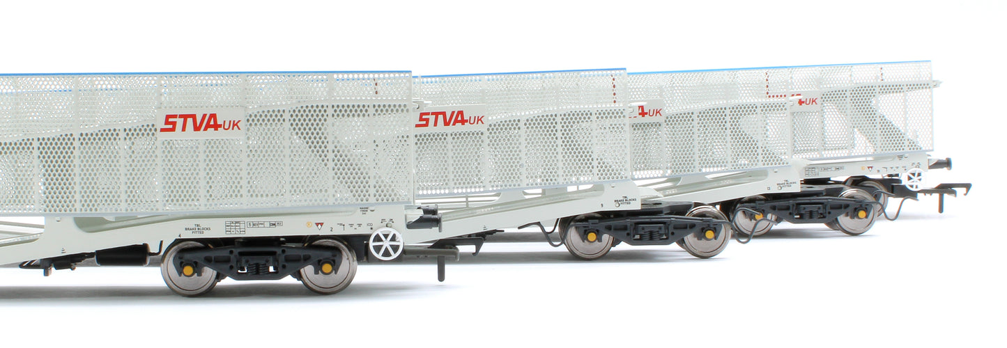 RT-OO-CAR4-437B Quad set Cartic-4 car carrier - STVA light grey with mesh screens (set B)