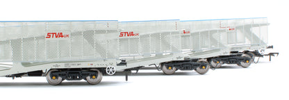 RT-OO-CAR4-437B Quad set Cartic-4 car carrier - STVA light grey with mesh screens (set B)