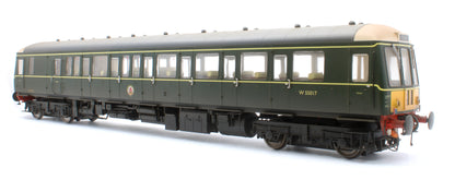 Class 122 BR Green (Small Yellow Panel) Single Car DMU W55017 - Weathered