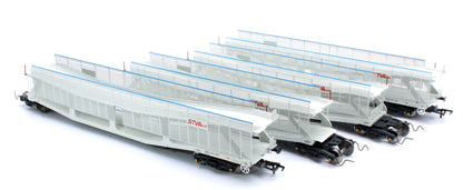 RT-OO-CAR4-437B Quad set Cartic-4 car carrier - STVA light grey with mesh screens (set B)