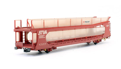 IPA Twin Double Deck Car Transporter 'STVA' Red (Weathered) Exclusive Edition