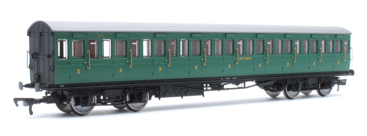 LBSCR 54ft 'Isle of Wight' 4-Coach Pack SR Malachite Green No. 485