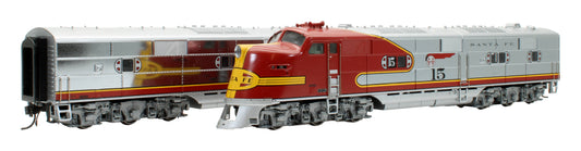 Pre-Owned 765 HO ATSF EMD E6 AB #15 Diesel Locomotive Set- DCC Sound