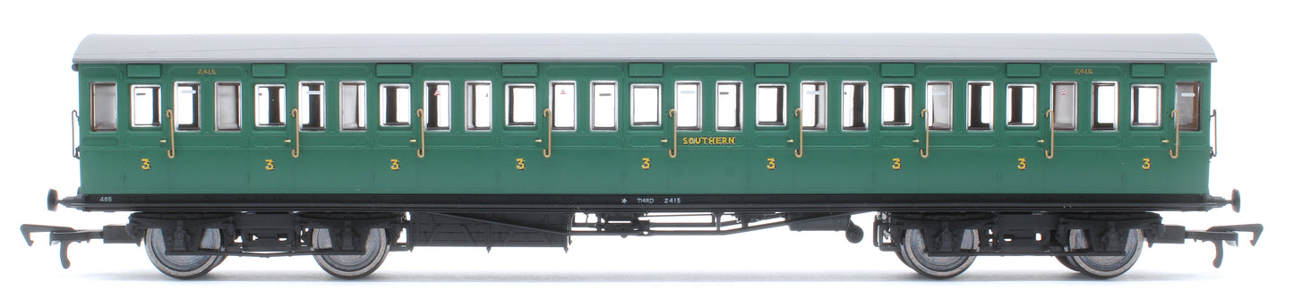 LBSCR 54ft 'Isle of Wight' 4-Coach Pack SR Malachite Green No. 485