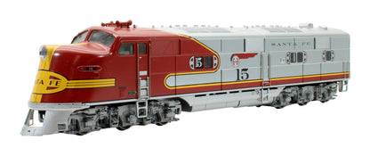 Pre-Owned 765 HO ATSF EMD E6 AB #15 Diesel Locomotive Set- DCC Sound