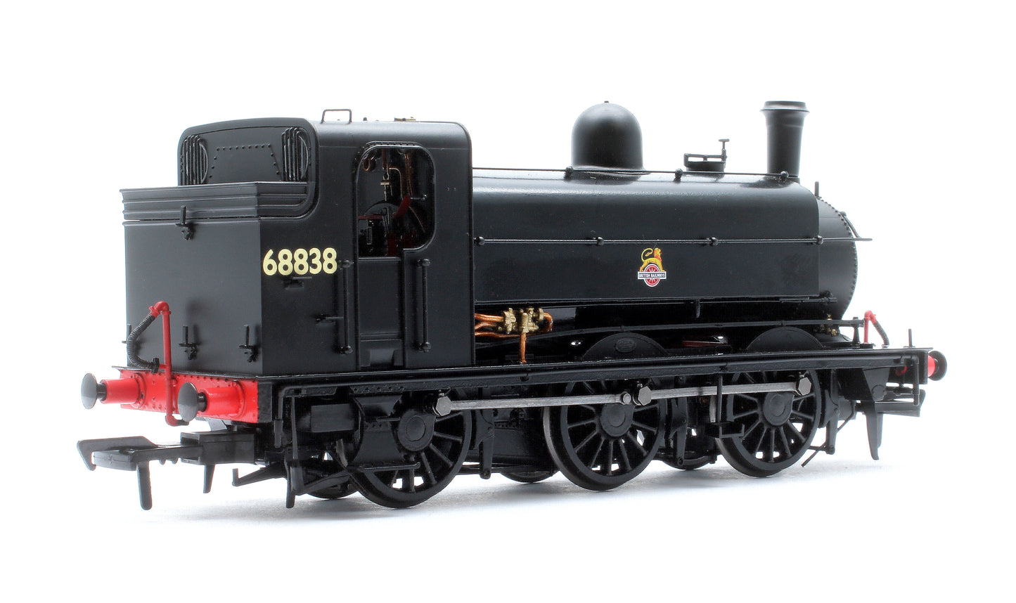 LNER J52/2 No.68838 BR Unlined Black Early Crest Steam Tank Locomotive - DCC Sound