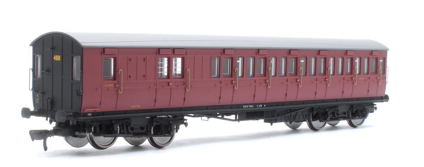 LBSCR 54ft 'Isle of Wight' 4-Coach Pack BR Crimson No. 488
