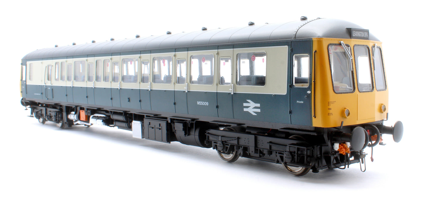 1231 Class 122 Br Blue/Grey Single Car DMU M55009