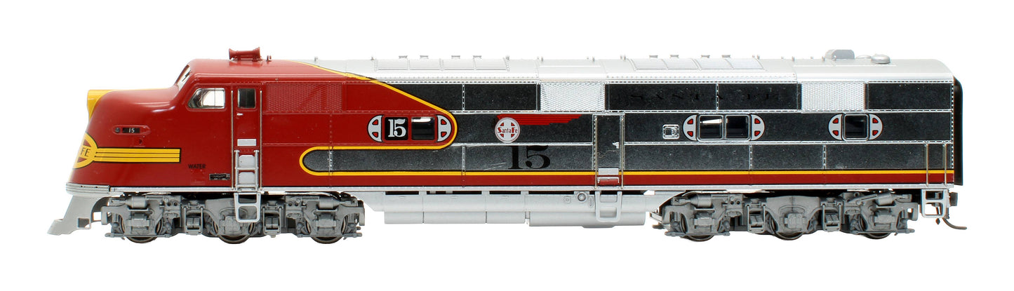 Pre-Owned 765 HO ATSF EMD E6 AB #15 Diesel Locomotive Set- DCC Sound