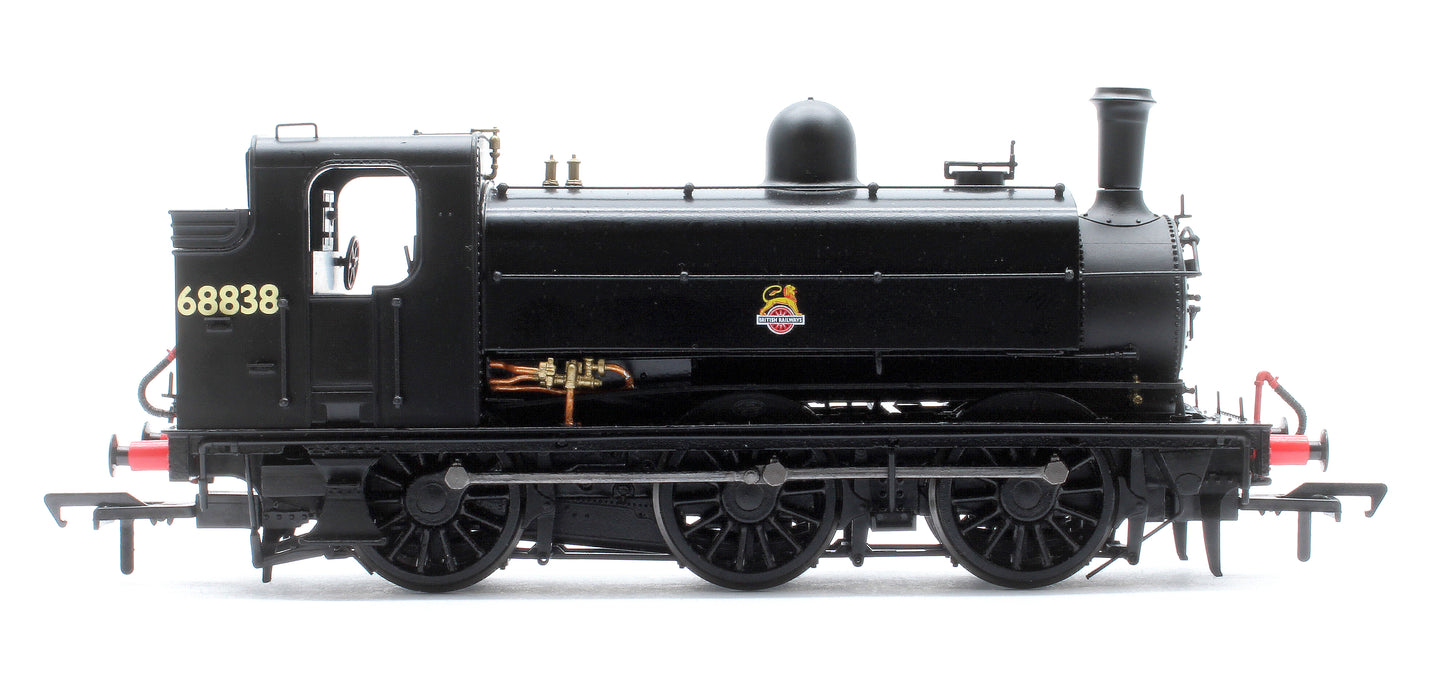 LNER J52/2 No.68838 BR Unlined Black Early Crest Steam Tank Locomotive - DCC Sound