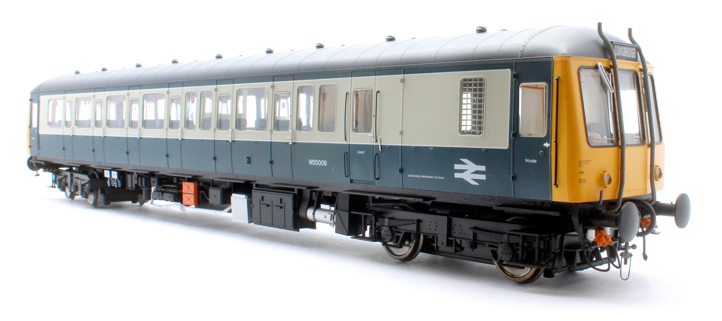 1231 Class 122 Br Blue/Grey Single Car DMU M55009