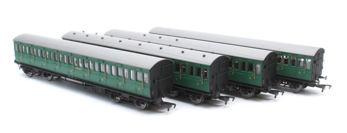 LBSCR 54ft 'Isle of Wight' 4-Coach Pack SR Malachite Green No. 485