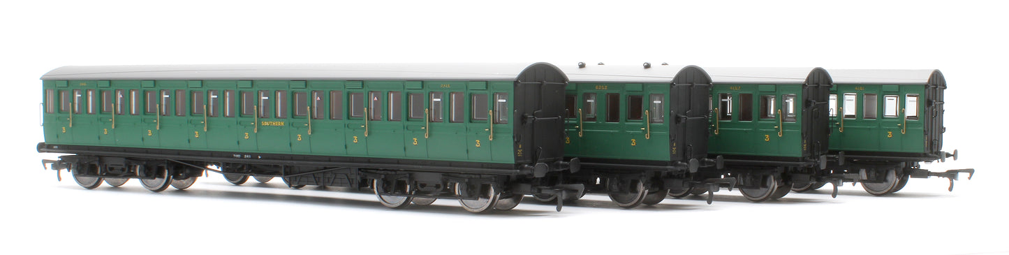 LBSCR 54ft 'Isle of Wight' 4-Coach Pack SR Malachite Green No. 485