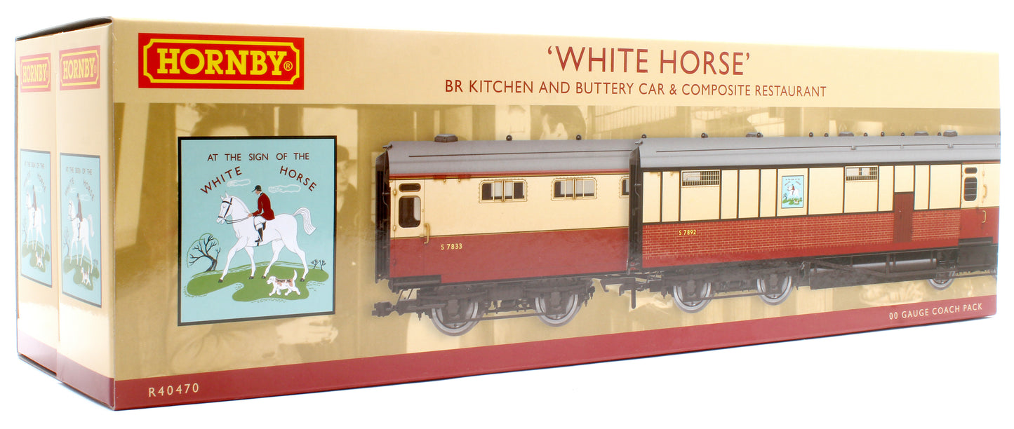 BR 'Tavern' Kitchen and Buttery Car & Composite Restaurant - White Horse 7833 Twin pack