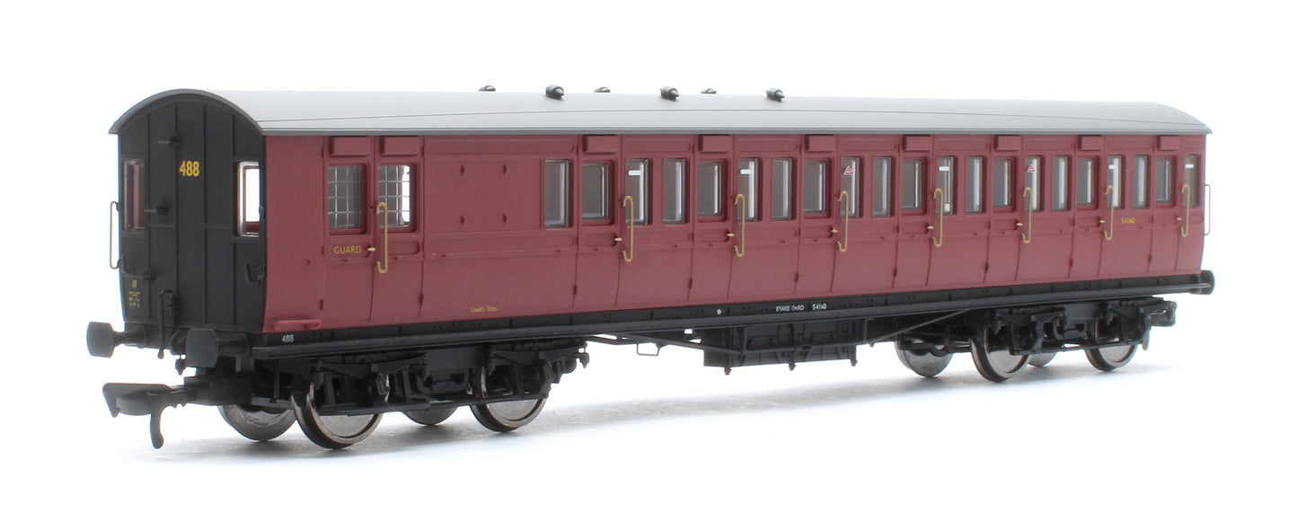 LBSCR 54ft 'Isle of Wight' 4-Coach Pack BR Crimson No. 488