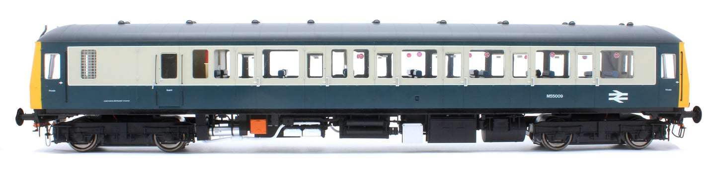 1231 Class 122 Br Blue/Grey Single Car DMU M55009