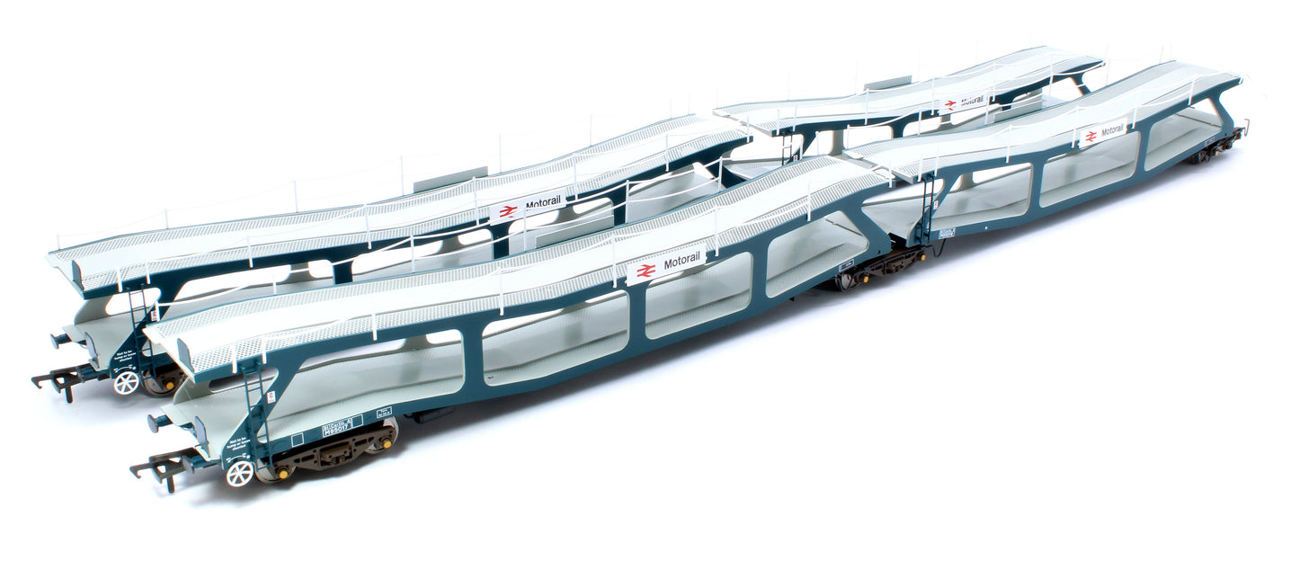 Pre-Owned RT-OO-CAR4-401B Quad set Cartic-4 car carrier - BR Motorail blue (set B)